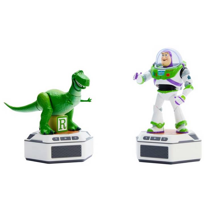 Toy Story Buzz Lightyear and Rex mini robot set, imported from the UK
