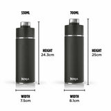 Ninja Thirsti black travel bottle 530ml - British product