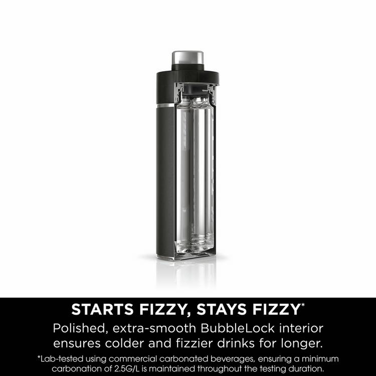 Ninja Thirsti black travel bottle 530ml - British product