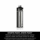 Ninja Thirsti black travel bottle 530ml - British product
