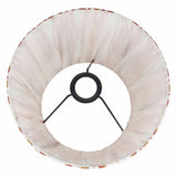 Pacific Izara cinnamon Ikat mushroom pleat lampshade 30cm (British brand)