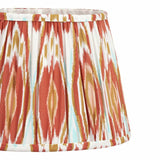 Pacific Izara cinnamon Ikat mushroom pleat lampshade 30cm (British brand)