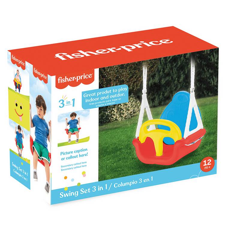 Fisher-Price 3-in-1 Swing Set for toddlers - British product
