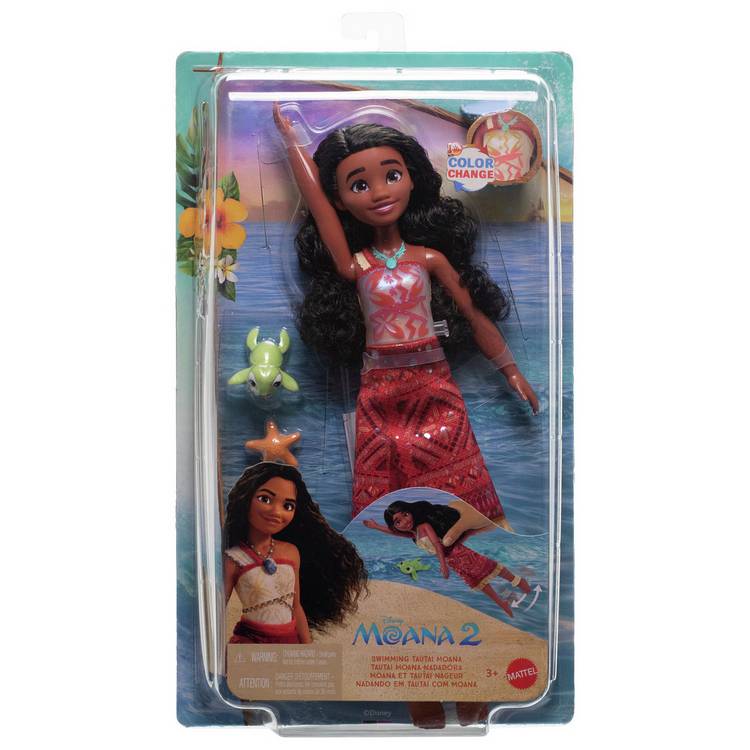 Disney Moana 2 swimming fashion doll colour-change bodice, imported from the UK