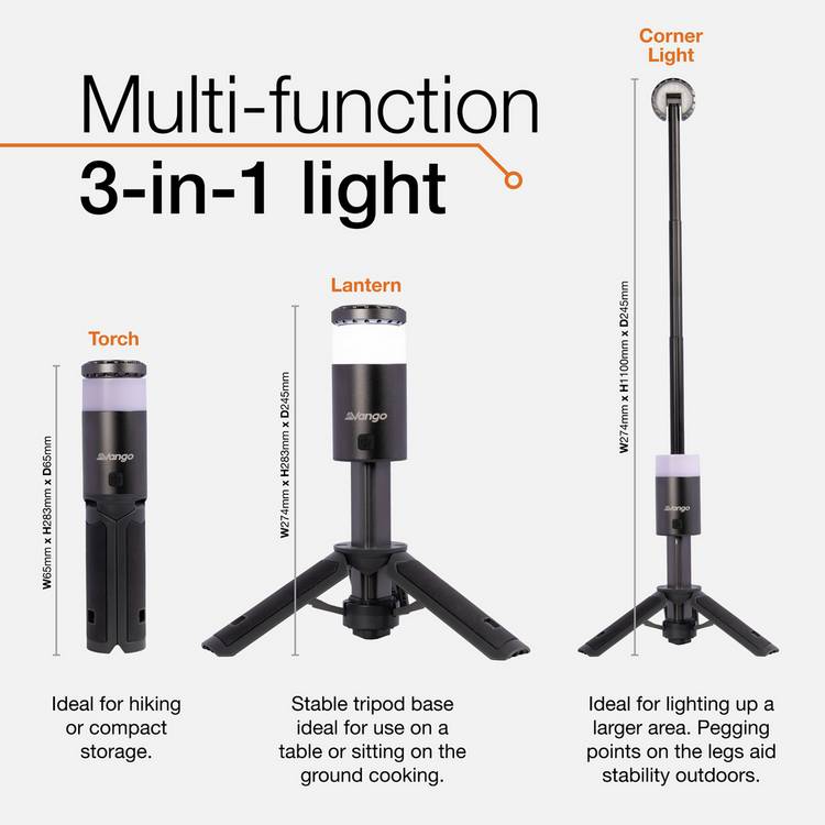 Vango Comet LED camping light, UK version