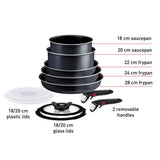 Tefal Ingenio So Light pan set 11 piece, UK version