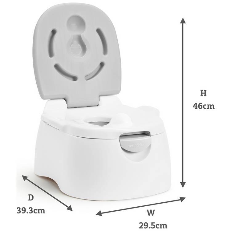 Munchkin 3in1 Potty convertible toilet trainer (British brand)