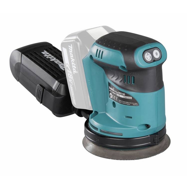 Makita cordless random orbital sander 3-speed 18V (British brand)