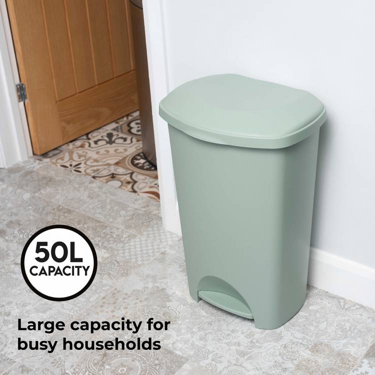 Addis pedal bin Lilypad Green 50 litre - British product