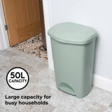 Addis pedal bin Lilypad Green 50 litre - British product