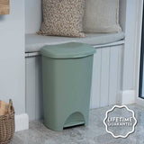 Addis pedal bin Lilypad Green 50 litre - British product