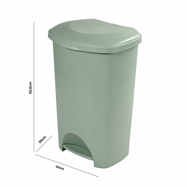 Addis pedal bin Lilypad Green 50 litre - British product
