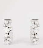 Suzanne Kalan white gold diamond hoop earrings, imported from the UK