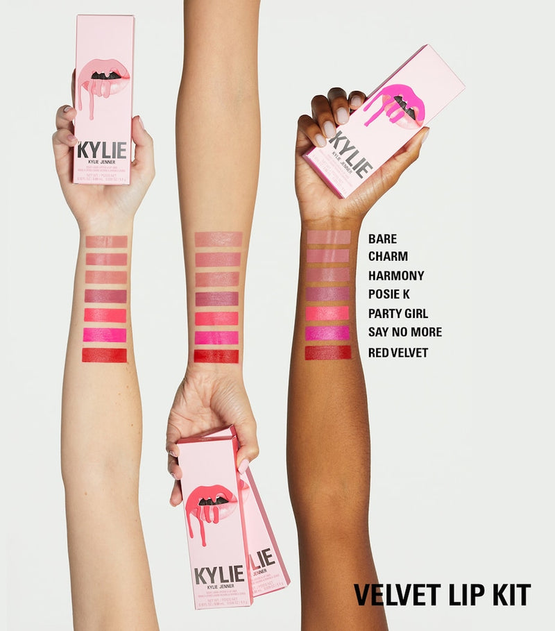 Kylie Cosmetics Velvet lip kit, UK version