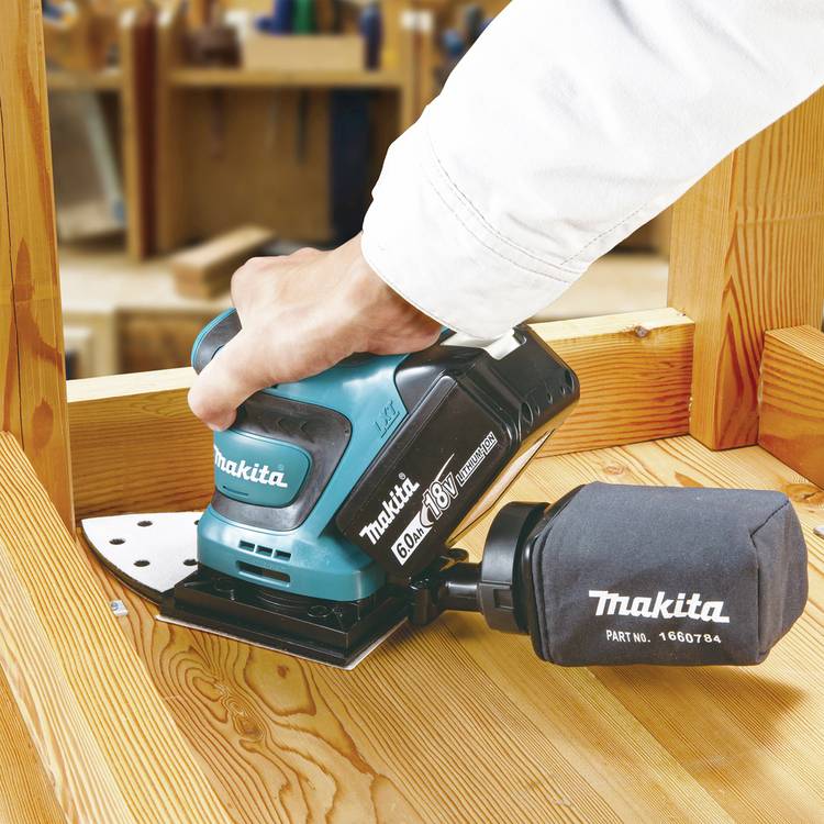 Makita finishing sander cordless 18V, imported from the UK