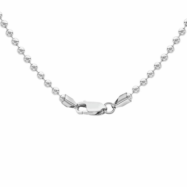 Revere sterling silver personalised dog tag necklace 51cm - British product