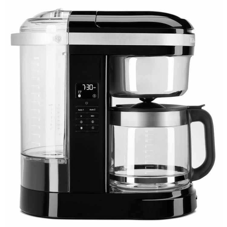 KitchenAid drip filter coffee machine black 12-cup, UK version
