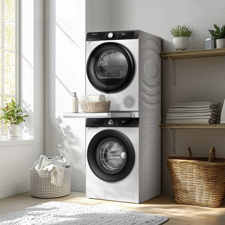 Hisense laundry stacking kit white, imported from the UK