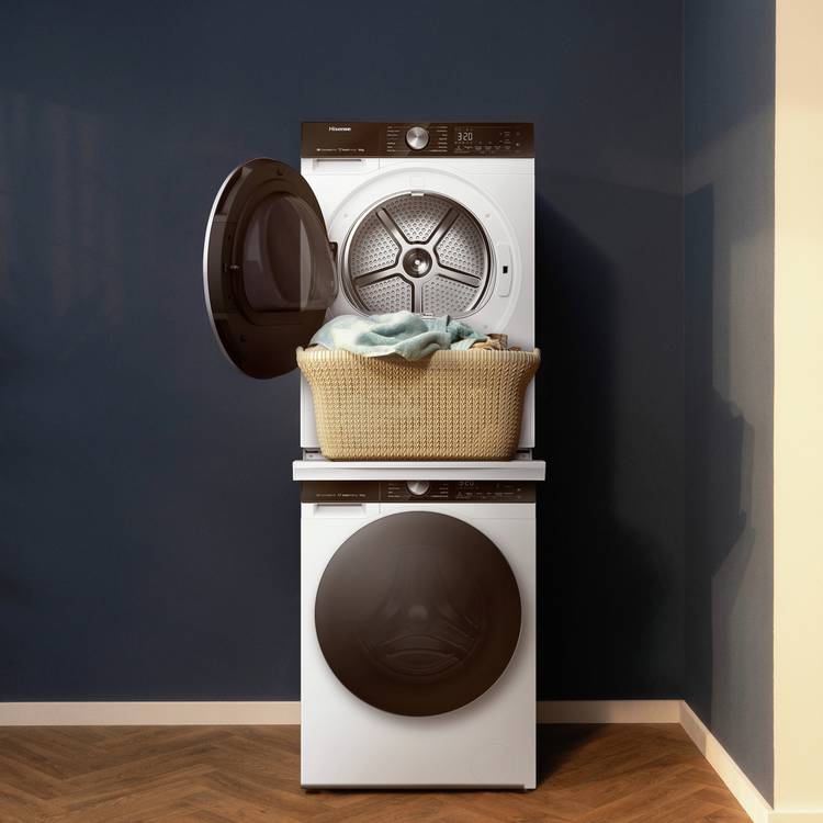 Hisense laundry stacking kit white, imported from the UK