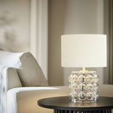 Argos Habitat Glass Bobble Mini Table Lamp - Cream- Buy online at McGrocer
