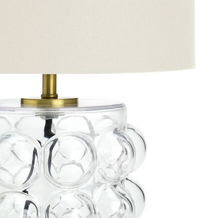 Habitat glass bobble mini table lamp cream, imported from the UK