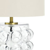 Habitat glass bobble mini table lamp cream, imported from the UK