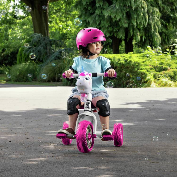 Xootz Unicorn Bubble Go Trike white imported from the UK