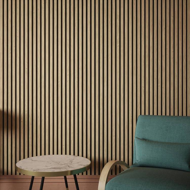 Kraus wall panel natural oak veneer 2.4m imported from the UK