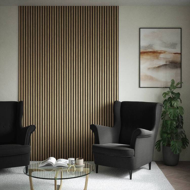 Kraus wall panel natural oak veneer 2.4m imported from the UK