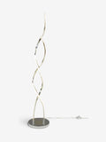 Callie LED floor lamp in chrome finish, UK version