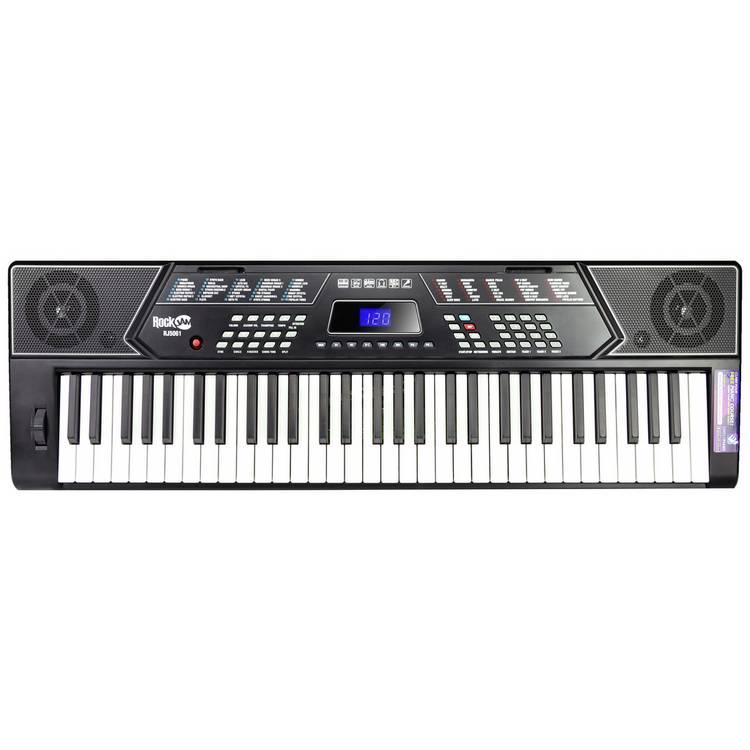 RockJam 61-key keyboard piano with stand and stool, UK version