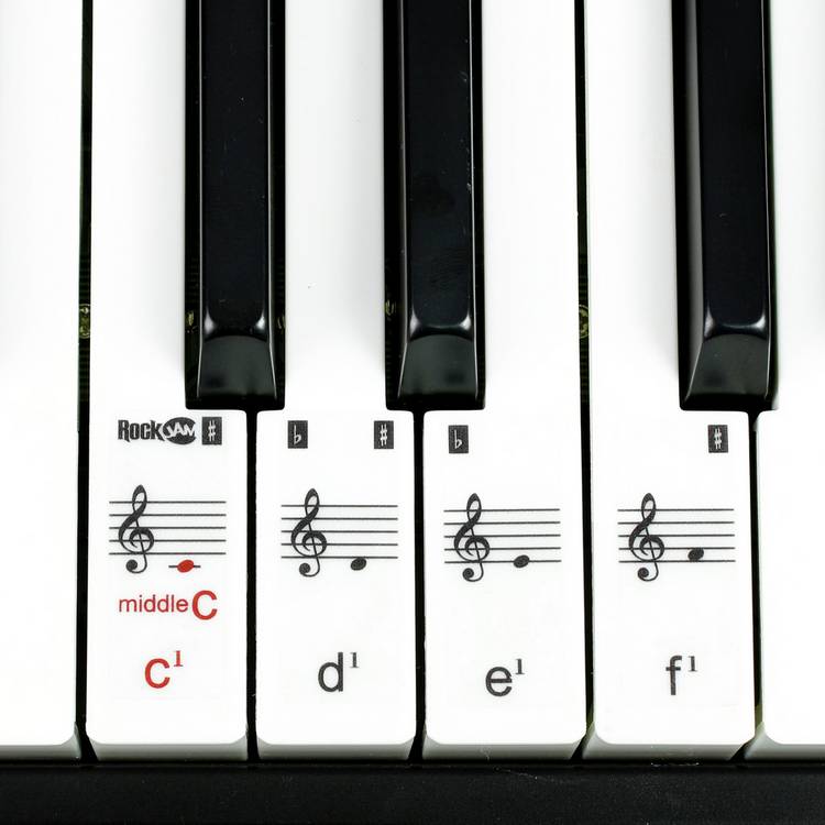 RockJam 61-key keyboard piano with stand and stool, UK version