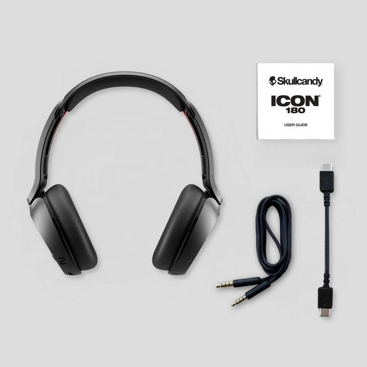 Skullcandy on-ear wireless headphones True Black (British brand)