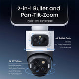 eufy eufyCam S4 Solo 4K security camera white (British brand)