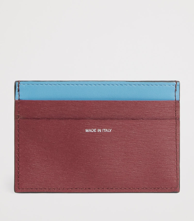 Paul Smith leather card holder with Signature Stripe lining (British brand)