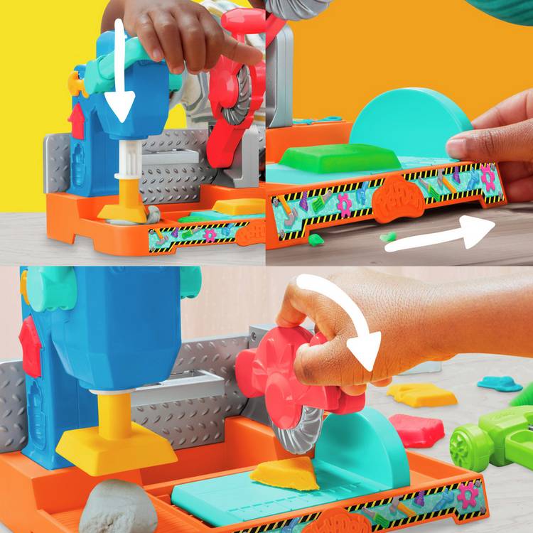 Play-Doh Stamp and Saw Tool Bench with 5 tubs - British product