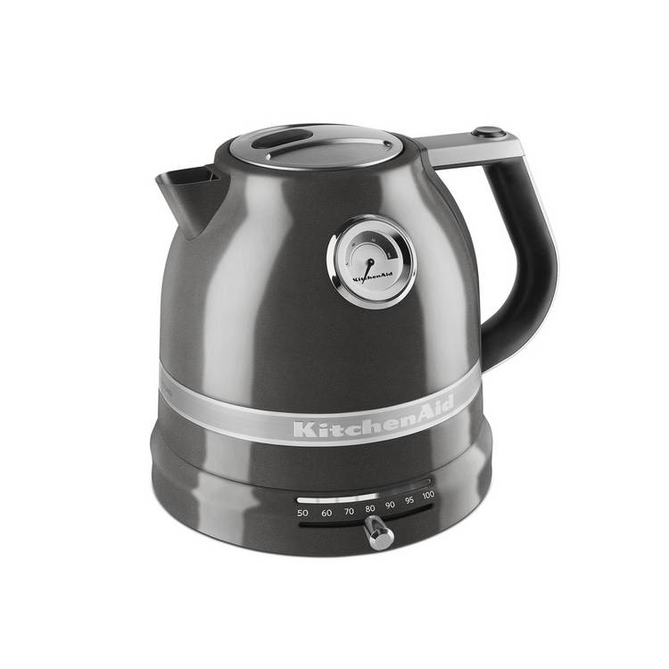 KitchenAid Artisan Kettle Medallion Silver 1.5L - British product