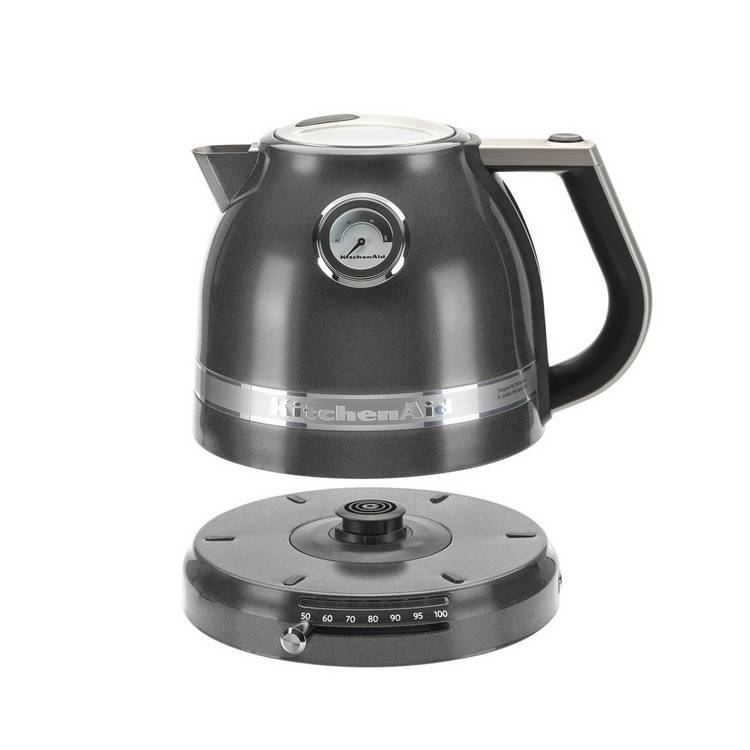 KitchenAid Artisan Kettle Medallion Silver 1.5L - British product