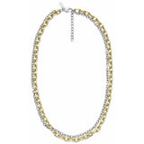 Argos Armani Exchange Men's Stainless Steel Double Chain Necklace, Gold and Silver Tone, 50cm- Buy online at McGrocer