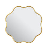 Habitat gold wavy round mirror 60cm, imported from the UK