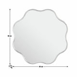 Habitat gold wavy round mirror 60cm, imported from the UK