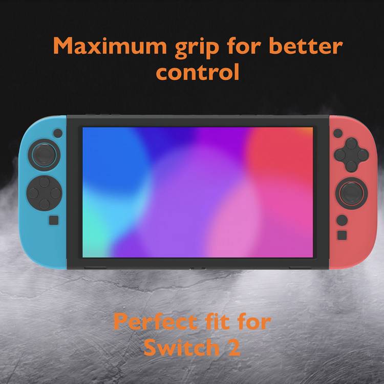 Deltaco silicone back case and Joy-Con covers for Switch 2, imported from the UK