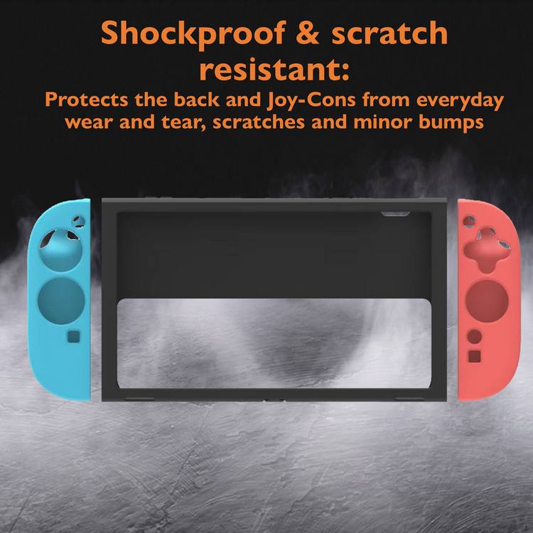 Deltaco silicone back case and Joy-Con covers for Switch 2, imported from the UK