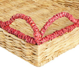 Habitat woven red wiggle edge tray 40x30cm, imported from the UK