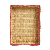 Habitat woven red wiggle edge tray 40x30cm, imported from the UK