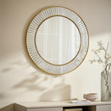 Argos Home gold mosaic round wall mirror 80cm - British product