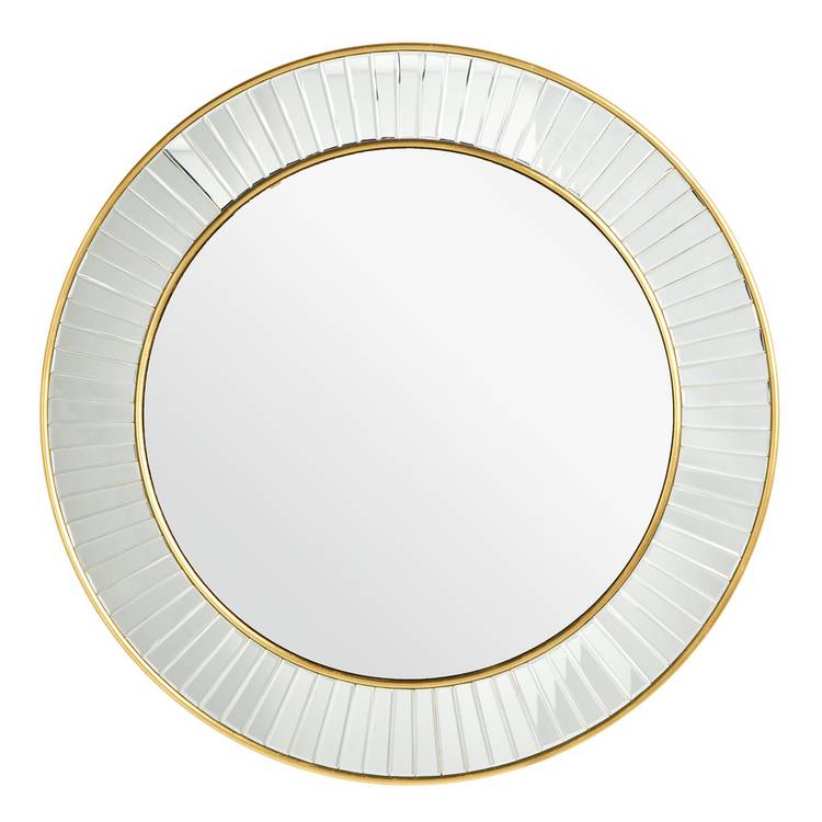 Argos Home gold mosaic round wall mirror 80cm - British product