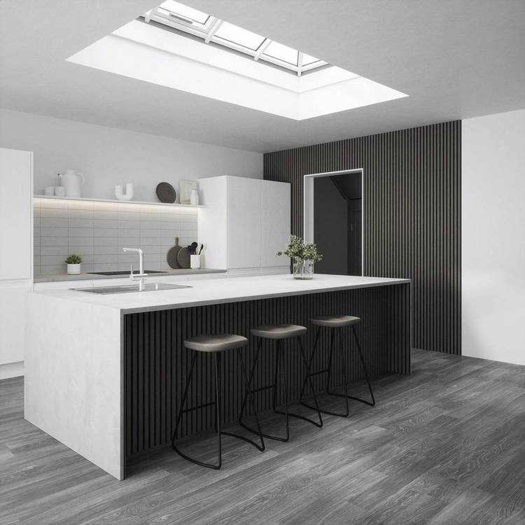 Kraus acoustic wall panel Alder Grey 1.2m, imported from the UK