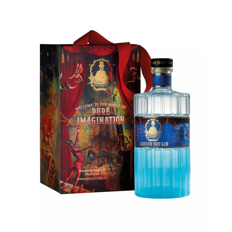 Incognito Spirits London Dry Gin gift set 70cl - British product