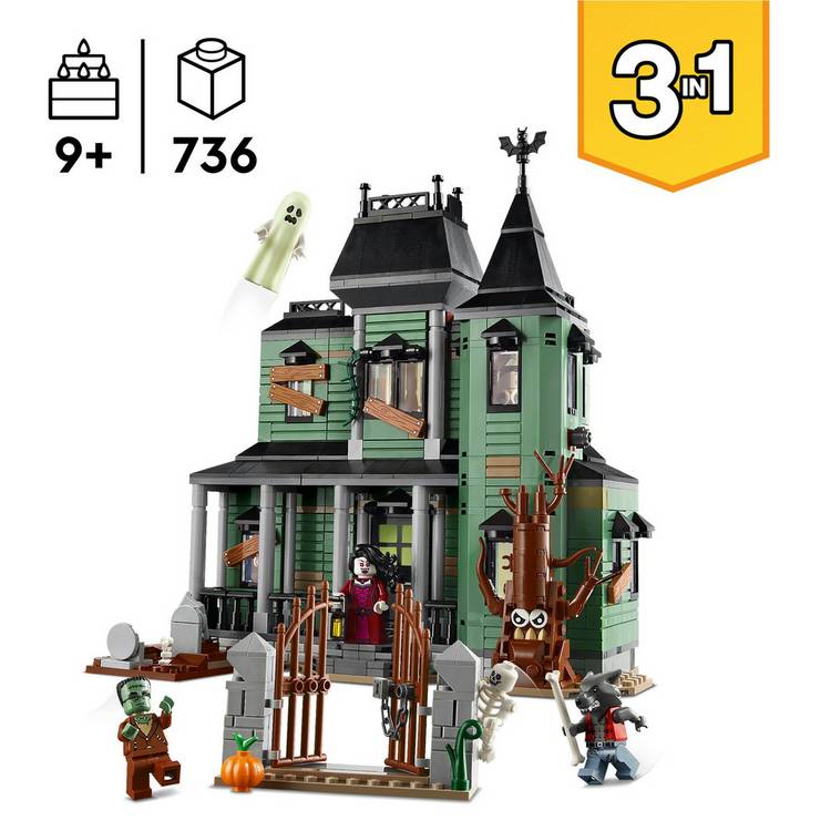 LEGO Creator 3in1 Haunted Mansion building set, UK version